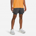 Under Armour Men's Under Armour Launch 5 Inch 2-In-1 Shorts - Gray