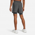 Under Armour Men's Under Armour Launch 5 Inch 2-In-1 Shorts - Gray