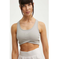 Reebok Womens' Studio Rib Crop Ash Bra