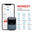  طابعة باركود حرارية بدون حبر لطباعة ملصقات وباركود- محمولة وتعمل عن طريق البلوتوث عبر الجوال- البطارية 1500 ميلي أمبير- مع رول ورق كهدية -ماركة Niimbot B1 