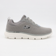 Skechers Men's Burns 2.0 Dorlus Shoes - حذاء سكيتشرز برنز 2.0 للرجال لون رمادي ونعل أبيض