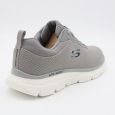 Skechers Men's Burns 2.0 Dorlus Shoes - حذاء سكيتشرز برنز 2.0 للرجال لون رمادي ونعل أبيض