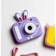 كاميرا أطفال بتصميم أرنب لون بنفسجي