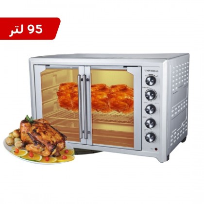 فرن وشواية كهرباء ببابين من ينيفيرسال بلس حجم 95 لتر