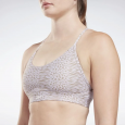 Reebok Women's Lux Strappy Sports Modern Safari Print Bra