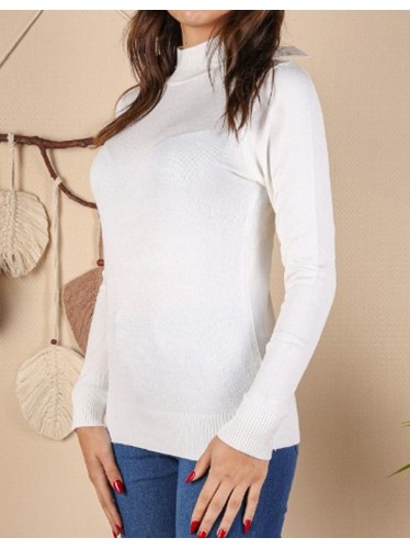 بلوزة خريفية للنساء لون أبيض من Sami Boutique