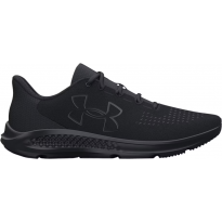 Under Armour Men's Charged Pursuit 3 Big Logo Shoes - حذاء أندر آرمر تشارجد بيرسيت 3 بيج لوجو للرجال لون أسود ونعل أبيض