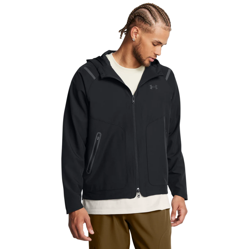 Under Armour Men's Unstoppable Jacket-جاكيت اندر ارمور أنستوببل ليفت تشيست للرجال لون اسود