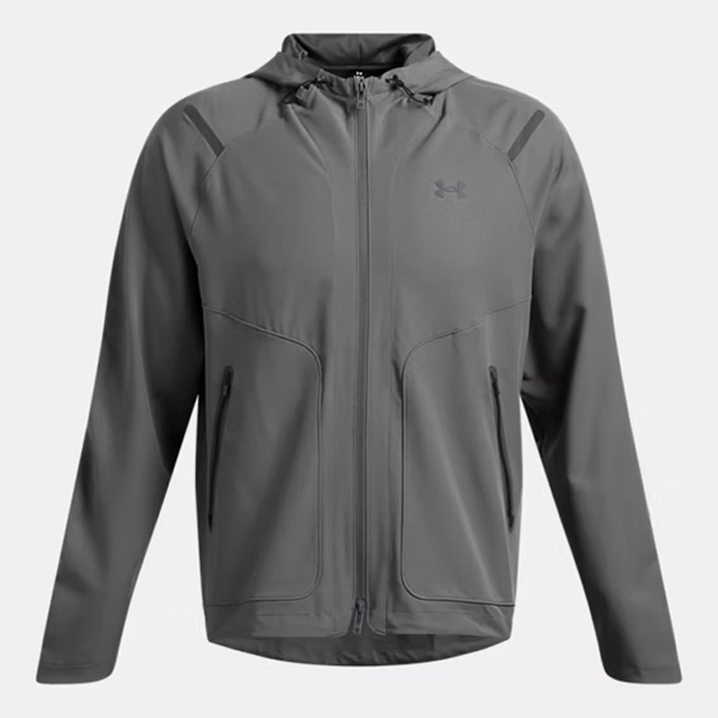 Under Armour Men's Unstoppable Jacket-جاكيت اندر ارمور أنستوببل ليفت تشيست للرجال لون رمادي
