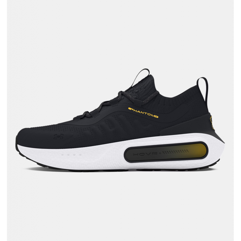 Under Under Men's UA Phantom 4 Shoes- حذاء اندر ارمور فانتوم 4 للرجال لون أسود ونعل أبيض