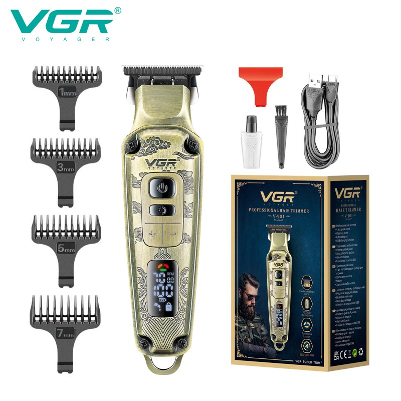 ماكينة قص الشعر ذات هيكل معدني فاخر من VGR
