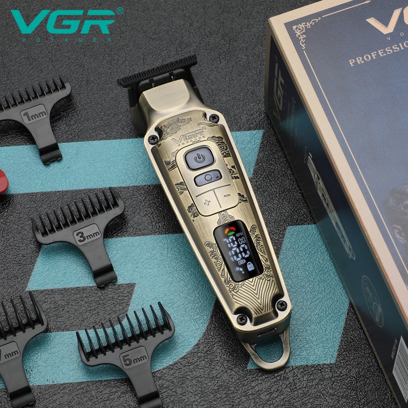 ماكينة قص الشعر ذات هيكل معدني فاخر من VGR