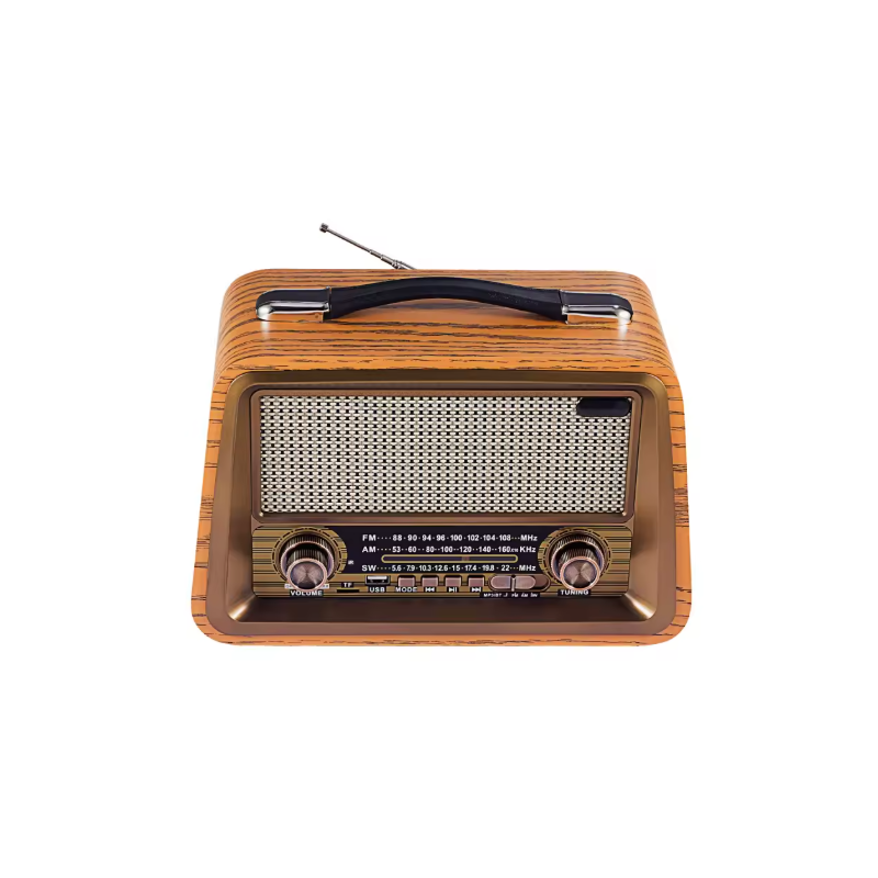 Raiseng R-2066BT Wooden Rechargeable Radio