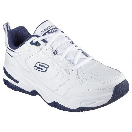 Skechers Men's Relaxed Fit Durham Delck Shoes -حذاء سكيتشرز ريلاكس فيت دورهام ديلك للرجال لون أبيض وكحلي
