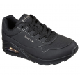 Skechers Women's Uno - Stand On Air Wide Fit Shoes -حذاء سكيتشرز أونو ستاند اون اير وايد فيت للنساء لون أسود