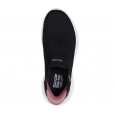 Skechers Women's Slip-ins: BOBS Sport Infinity - Daily Vision Shoes - حذاء سكيتشرز سليب انس: بوبس انفينتي للنساء لون أسود ونعل أبيض