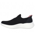 Skechers Women's Slip-ins: BOBS Sport Infinity - Daily Vision Shoes - حذاء سكيتشرز سليب انس: بوبس انفينتي للنساء لون أسود ونعل أبيض