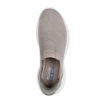Skechers Women's Slip-ins: BOBS Sport Infinity - Daily Vision Shoes - حذاء سكيتشرز سليب انس: بوبس انفينتي للنساء لون بيج ونعل أبيض