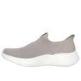 Skechers Women's Slip-ins: BOBS Sport Infinity - Daily Vision Shoes - حذاء سكيتشرز سليب انس: بوبس انفينتي للنساء لون بيج ونعل أبيض