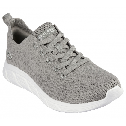 Skechers Women's BOBS Sport B Flex Lo - Graceful Stride Shoes - حذاء سكيتشرز بوبس سبورت بي فليكس للنساء لون زيتي فاتح ونعل أبيض