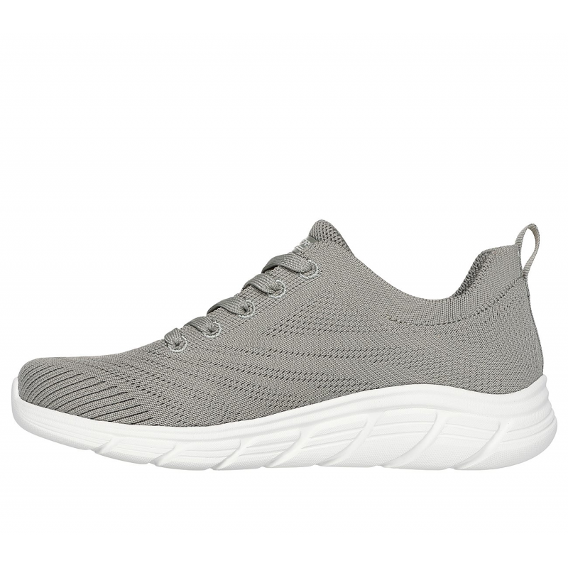 Skechers Women's BOBS Sport B Flex Lo - Graceful Stride Shoes - حذاء سكيتشرز بوبس سبورت بي فليكس للنساء لون زيتي فاتح ونعل أبيض