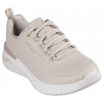 Skechers Women's Skech-air Dynamight 2.0 - Modern Glimpse Shoes - حذاء سكيتشرز سكيتش اير ديانميت 2.0 للنساء لون بيج ونعل أبيض