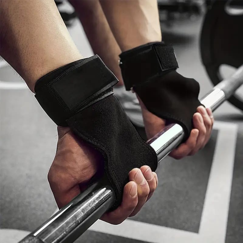 مشدات اسود جلد بقري لتمارين Lifting
