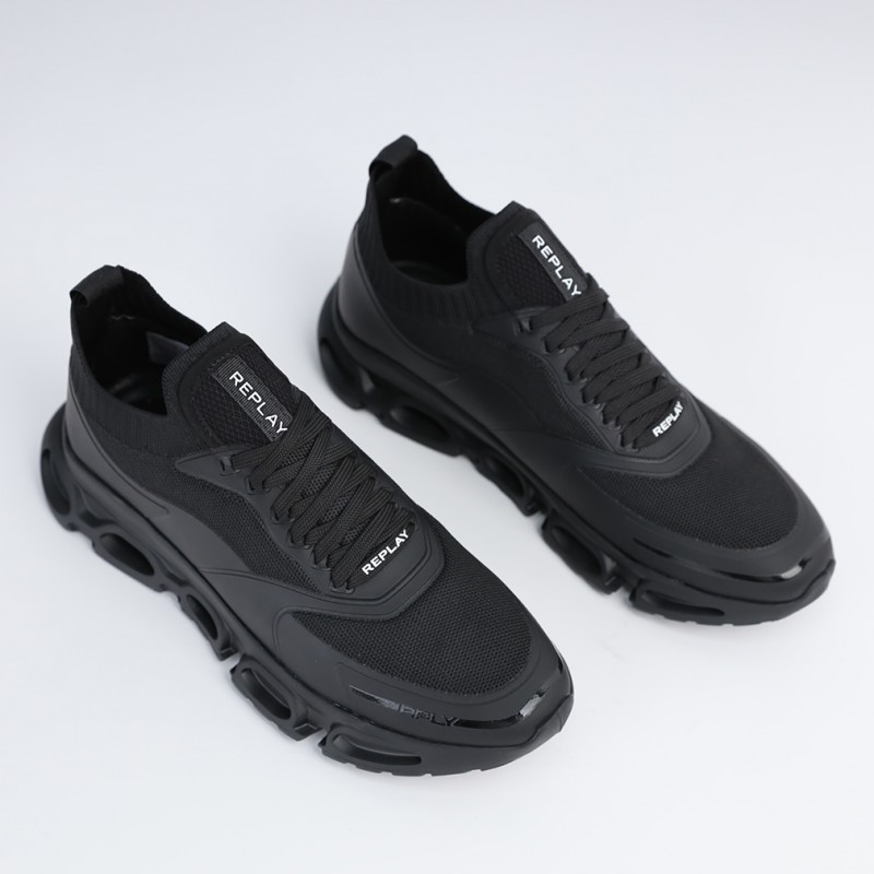 Replay Men's Overcast 1 Shoes- Black