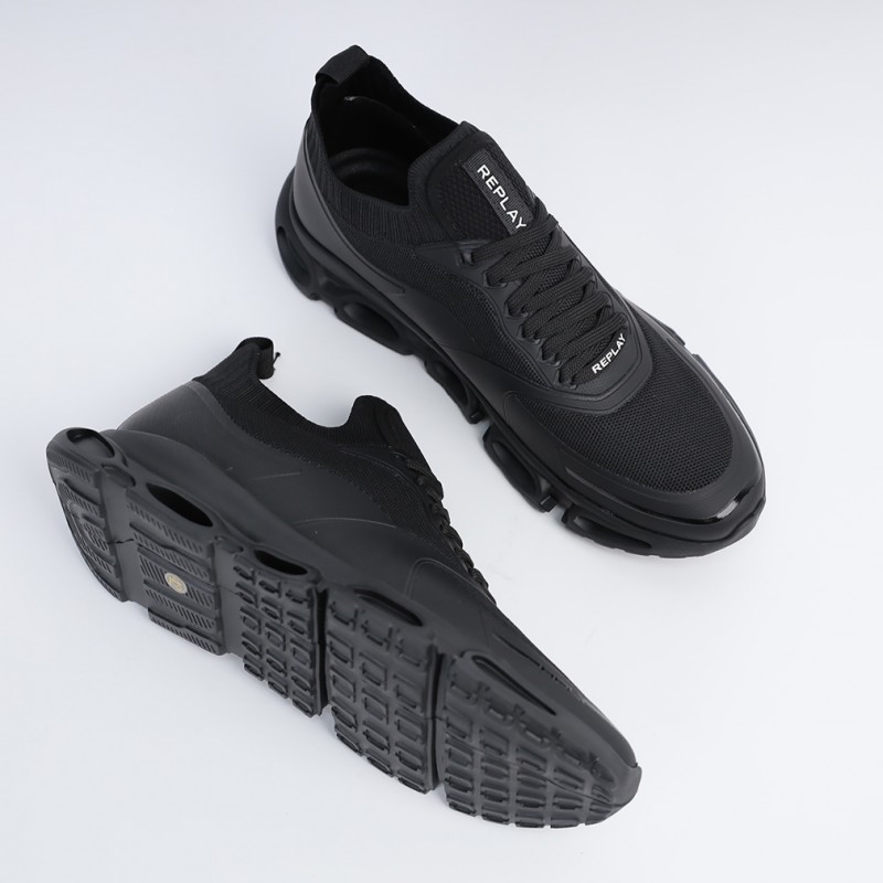 Replay Men's Overcast 1 Shoes- Black