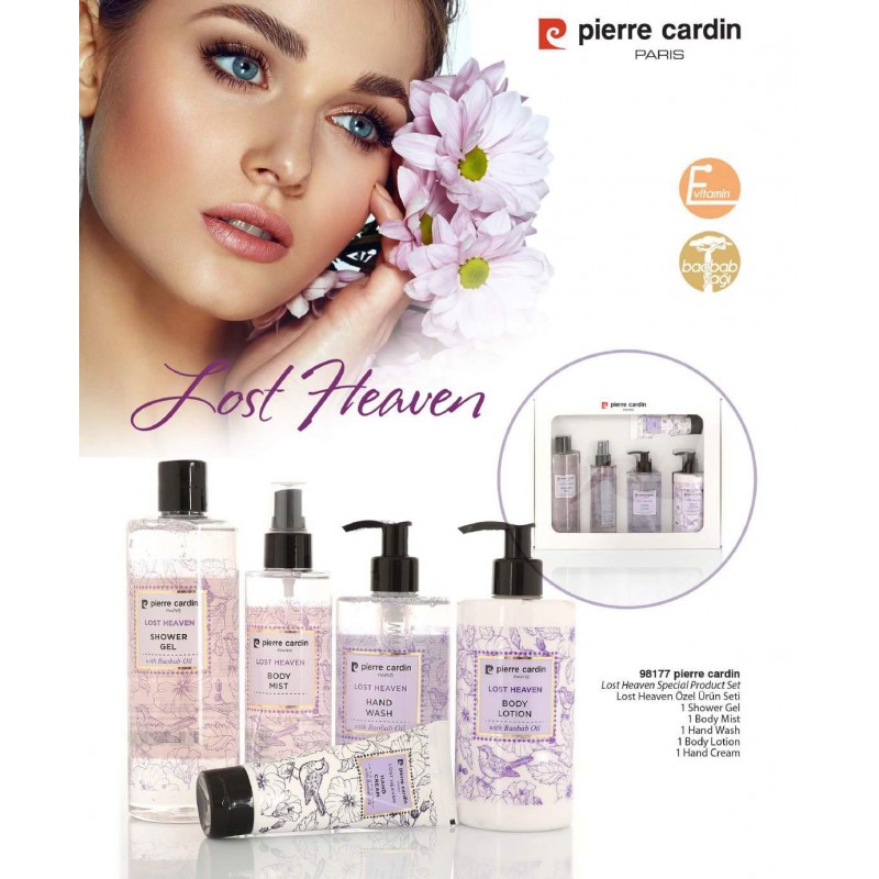 بكج العناية بالجسم 5 قطع lost heaven من ماركة pierre cardin