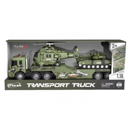 لعبة حاملة دبابة + طيارة transport truck