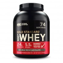 Optimum Nutrition Gold Standard 100% Whey Protein Powder Double Rich Chocolate 5 LB ( 2.27kg )
