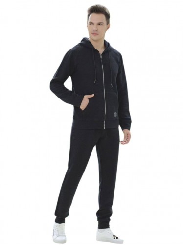 طقم تريننج جاكيت + بنطلون قماش مجكر خريفي ربيعي