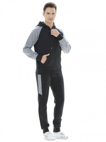 طقم تريننج جاكيت + بنطلون قماش مجكر خريفي ربيعي