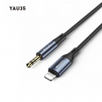 كابل يسيدو محول صوت Aux منفذ لايتينج إلى 3.5 ميلي طول 1 متر- Yesido Yau35 AUX Adapter IP To 3.5MM Audio Cable