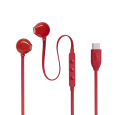 JBL Tune 305C USB Wired Hi-Res Earbud Headphones-Red