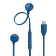 JBL Tune 305C USB Wired Hi-Res Earbud Headphones-Blue