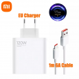 شاحن موبايل شاومي 120واط Xiaomi - 120w Charger Power Adapter &Type-c Data Cable