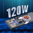شاحن موبايل شاومي 120واط Xiaomi - 120w Charger Power Adapter &Type-c Data Cable