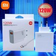 شاحن موبايل شاومي 120واط Xiaomi - 120w Charger Power Adapter &Type-c Data Cable