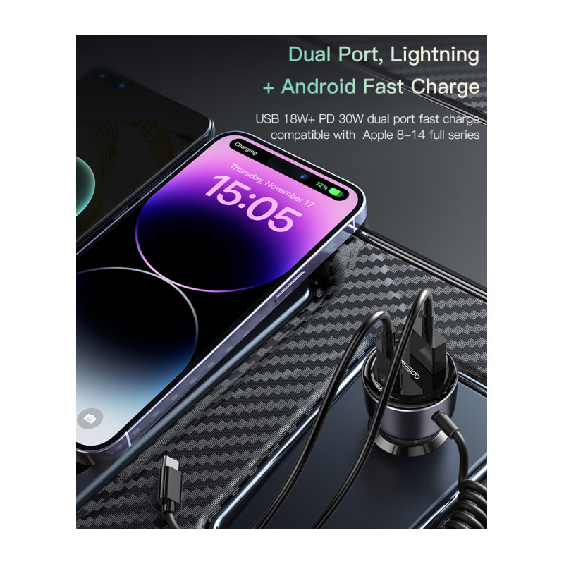 Yesido Y56 60W Fast Charging Car Charger