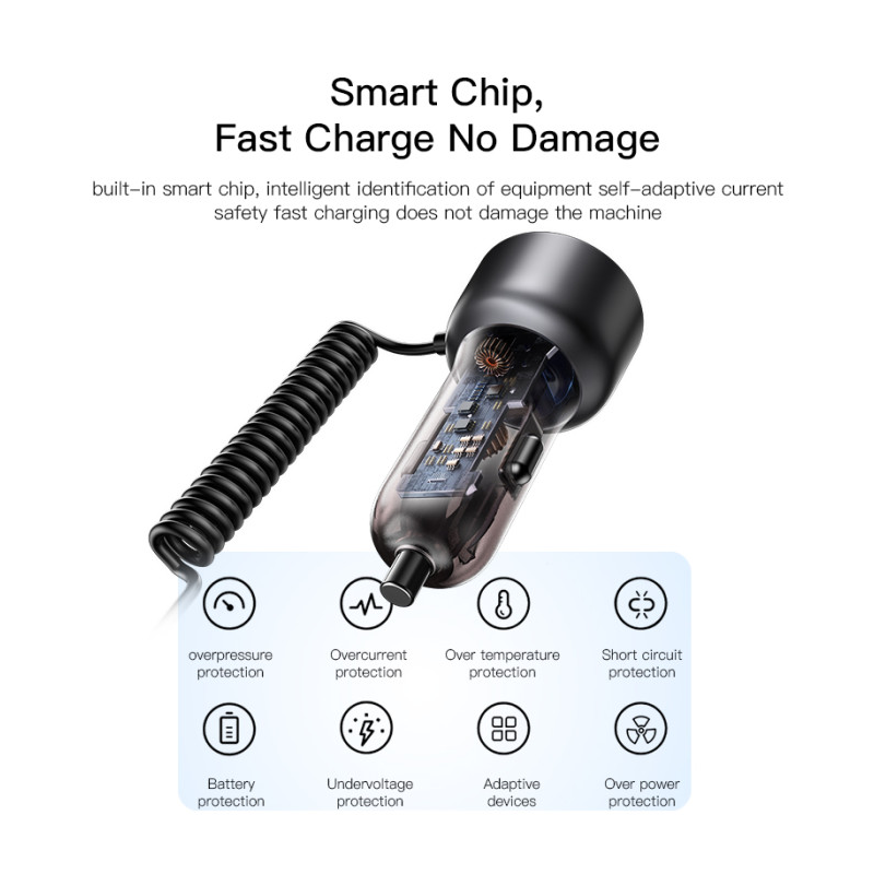 Yesido Y58 60W Fast Charging Car Charger