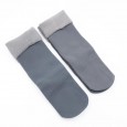 جوارب شتوية طويلة للأطفال (2 زوجين) لون رمادي