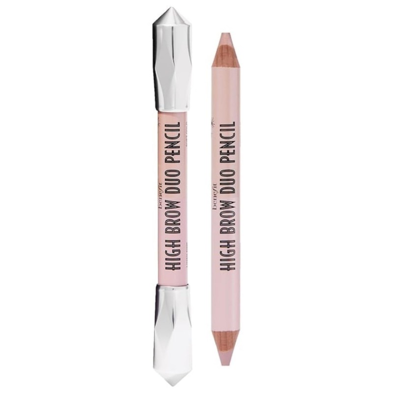 Benefit High Brow Duo Pencil - Linen Pink/Soft Gold (Light) 2x1.4g Ounce - قلم تحديد الحواجب هاي برو ديو من بينيفت لون وردي كتان/ذهبي ناعم