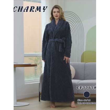 روب ستاتي طويل لون سكني غامق