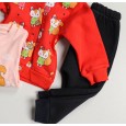 بجامة شتوية قطعتين للأطفال لون أحمر وكحلي من Sami Boutique