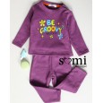 بجامة شتوية قطعتين للأطفال لون بنفسجي بتصميم Be Groovy من Sami Boutique