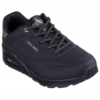 Skechers Women's Uno - Shimmer Away Shoes - حذاء سكيتشرز أونو - شيمر اويه للنساء لون أسود