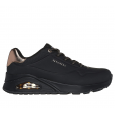 Skechers Women's Uno - Shimmer Away Shoes - حذاء سكيتشرز أونو - شيمر اويه للنساء لون أسود