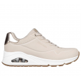 Skechers Women's Uno - Shimmer Away Shoes - حذاء سكيتشرز أونو - شيمر اويه للنساء لون بيج